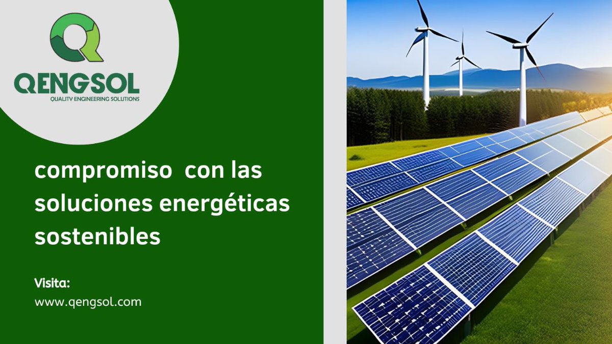 QENGSOL's tweet photo. En Qengsol nos apasiona la ingeniería sostenible y los proyectos que hacen del mundo un lugar mejor. 

¡Descubre cómo podemos ayudarte a materializar tus ideas! 
#Qengsol
#IngenieríaSostenible #ProyectosSostenibles #DesarrolloSostenible https://t.co/yG7xzT0Wvr