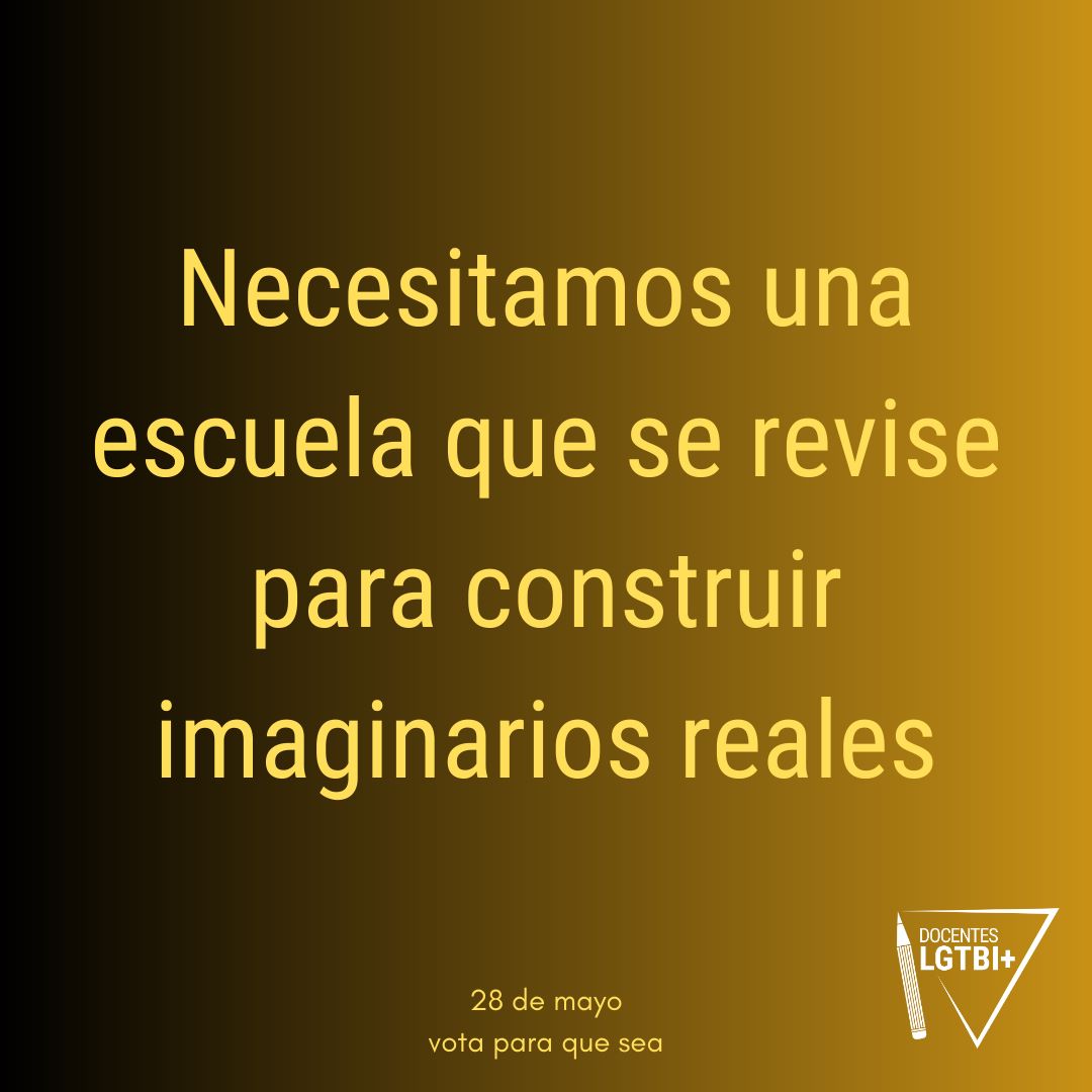 DLgtbi's tweet photo. Porque "lo normal" hace bastante rato que es poco real.  La presunción de cishetrerosexualidad, alosexualiadad, endosexualidad, la blanquitud... lo normotípico, el cuerpo delgado.... deja la realidad muy lejos del aula y de la vida vivible
#votaparaquesea 
#transformalaeducacion https://t.co/PMnrtqr4Jd
