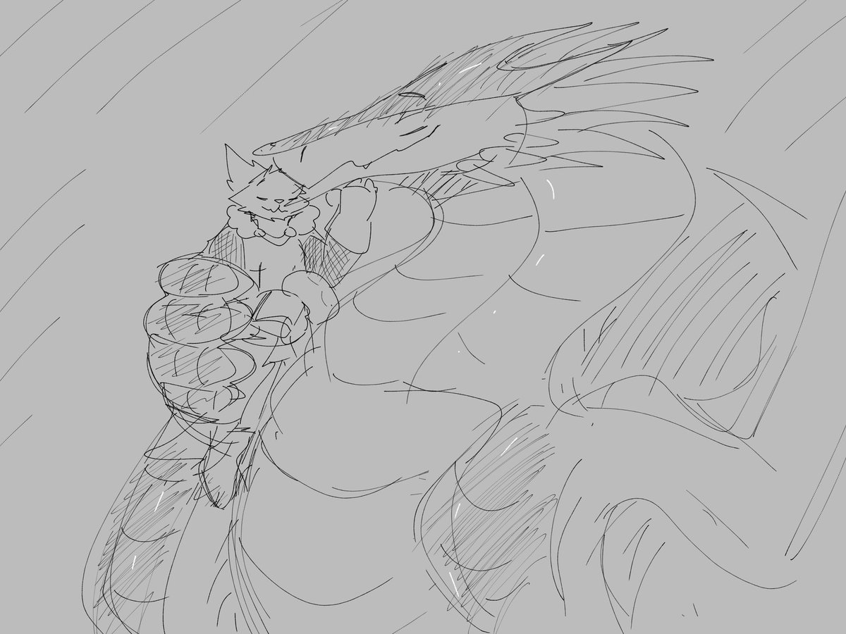 Just another doodle i did sometime ago for someone.. just some nice cuddles heh