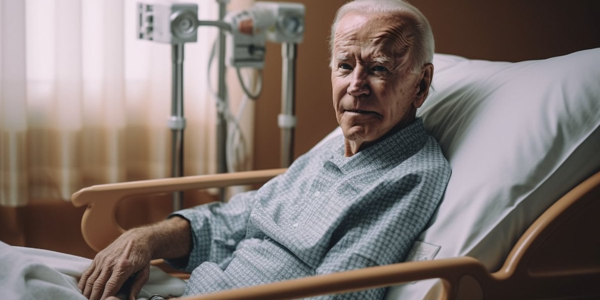 SatiricalEdge's tweet image. 'I'm Feeling Great!' Biden Announces 2024 Bid from Hospice Bed #NappingJoe #BidenBedtimeStories #SleepyJoe2024 satiricaledge.com/politics/power…