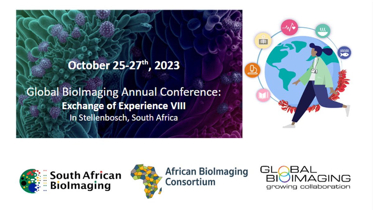 Global BioImaging Exchange of Experience VIII registrations are open!! Travel grant applications close 31 May 2023 For Registrations visit the Global BioImaging page