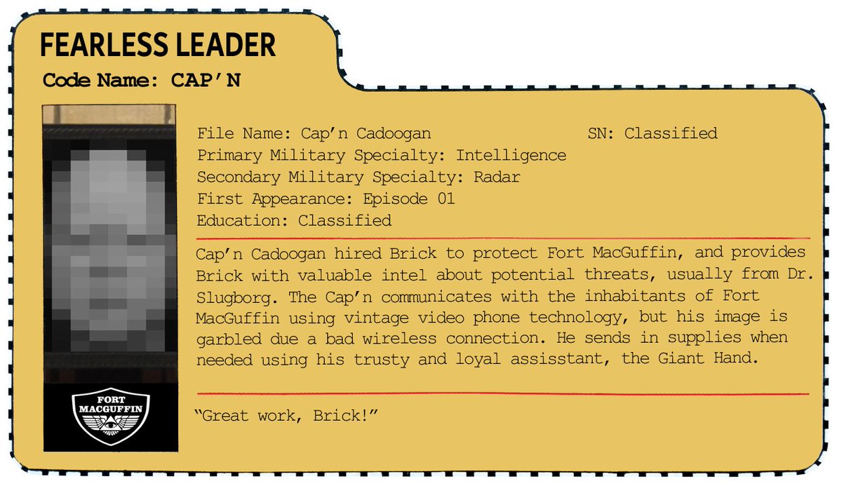 TheCactusJamie's tweet photo. Cap'n Cadoogan gives Brick his orders and keeps operations running smoothly: https://t.co/fUYWrGFiOF