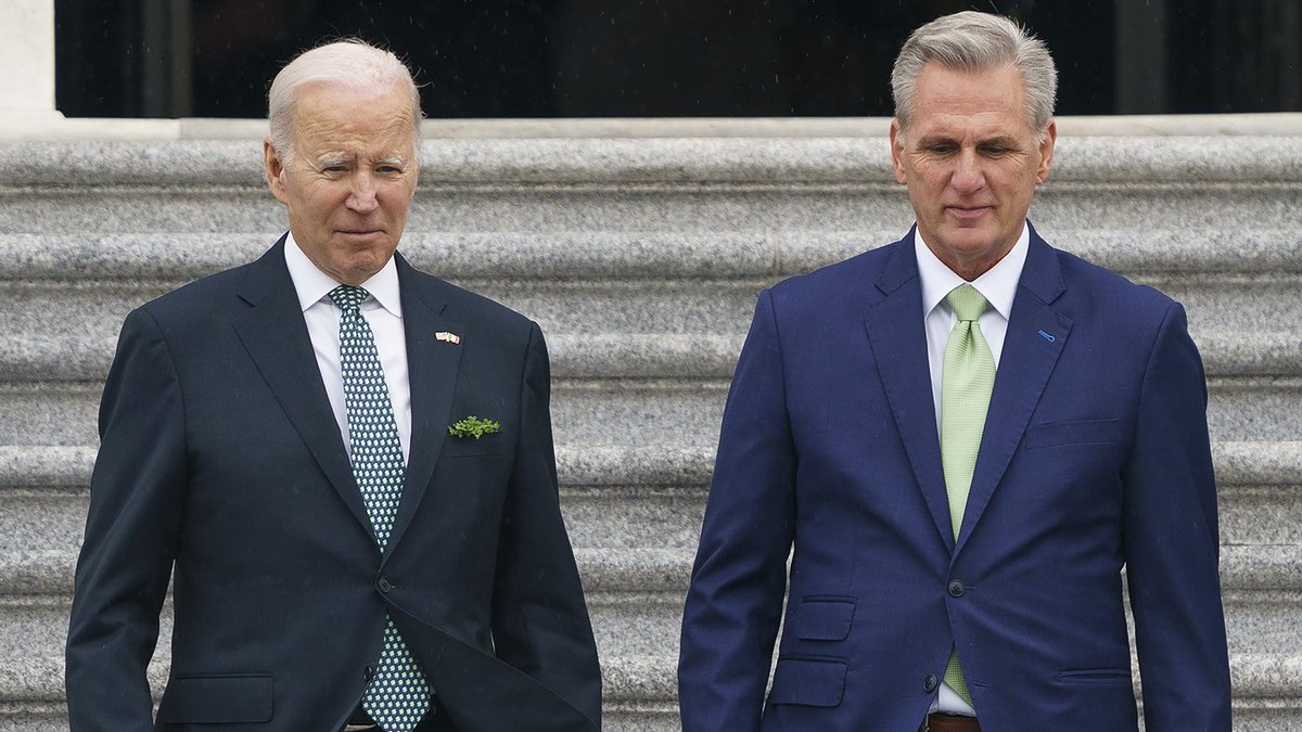 Investingcom's tweet photo. *BIDEN DEBT CEILING MEETING WITH MCCARTHY PUSHED TO NEXT WEEK

*MCCARTHY: I DON'T THINK THERE'S ENOUGH PROGRESS FOR THE LEADERS TO GET BACK TOGETHER

🇺🇸🇺🇸 https://t.co/BfODLWyQUR
