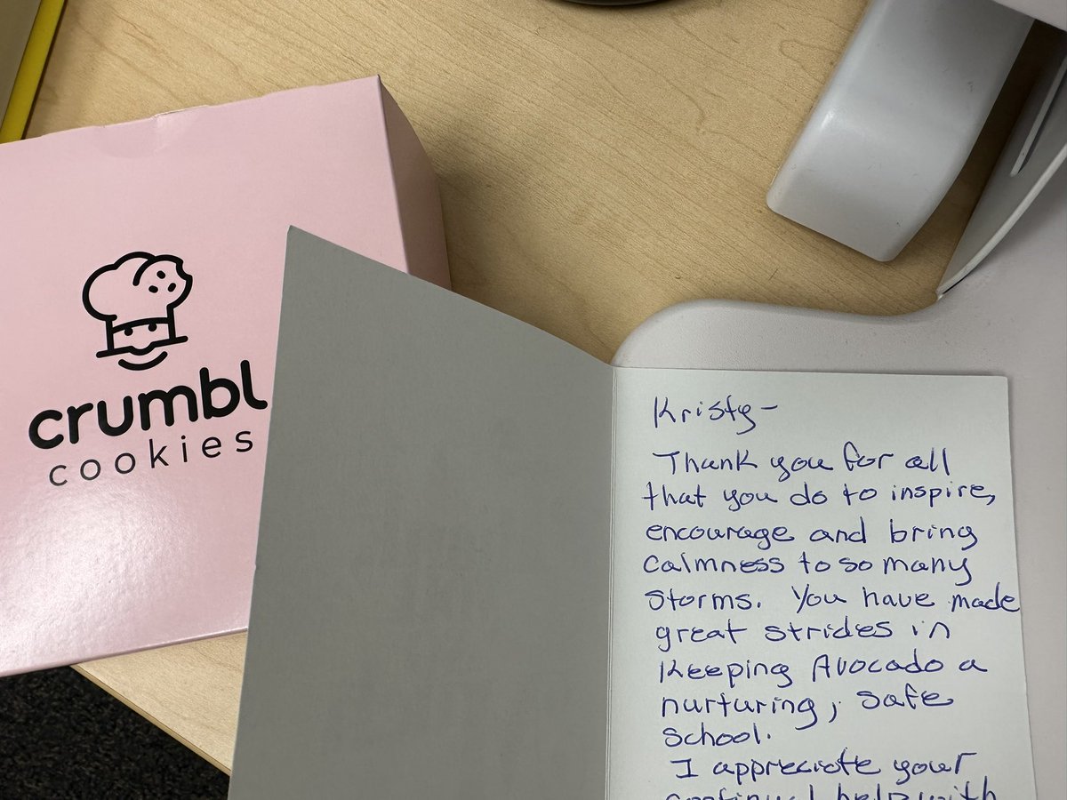 On my desk today! So grateful for this community I get to serve! ❤️🍪