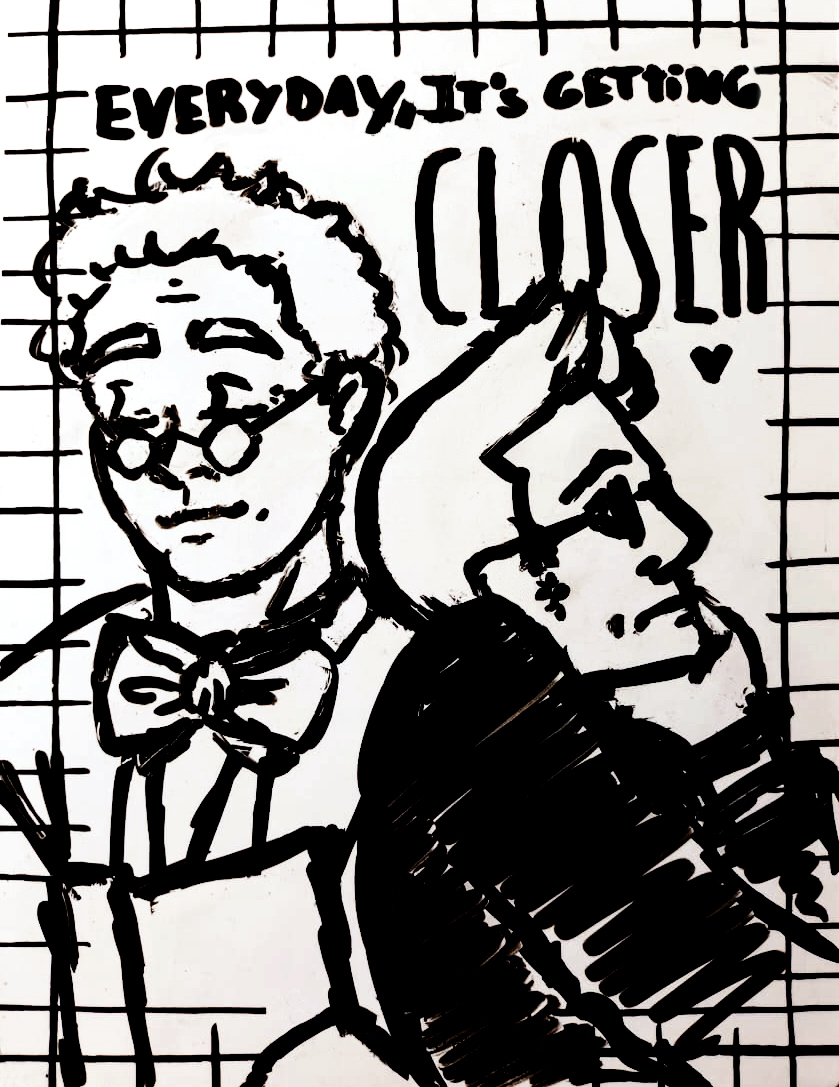 PauwauDoodles's tweet photo. I've been lurking in the shadows of fandom for years and decided that now is as good a time as any to shout excitedly on twitter with everyone else
#GoodOmens2 #ItsGettingCloser https://t.co/w42zH46sgu