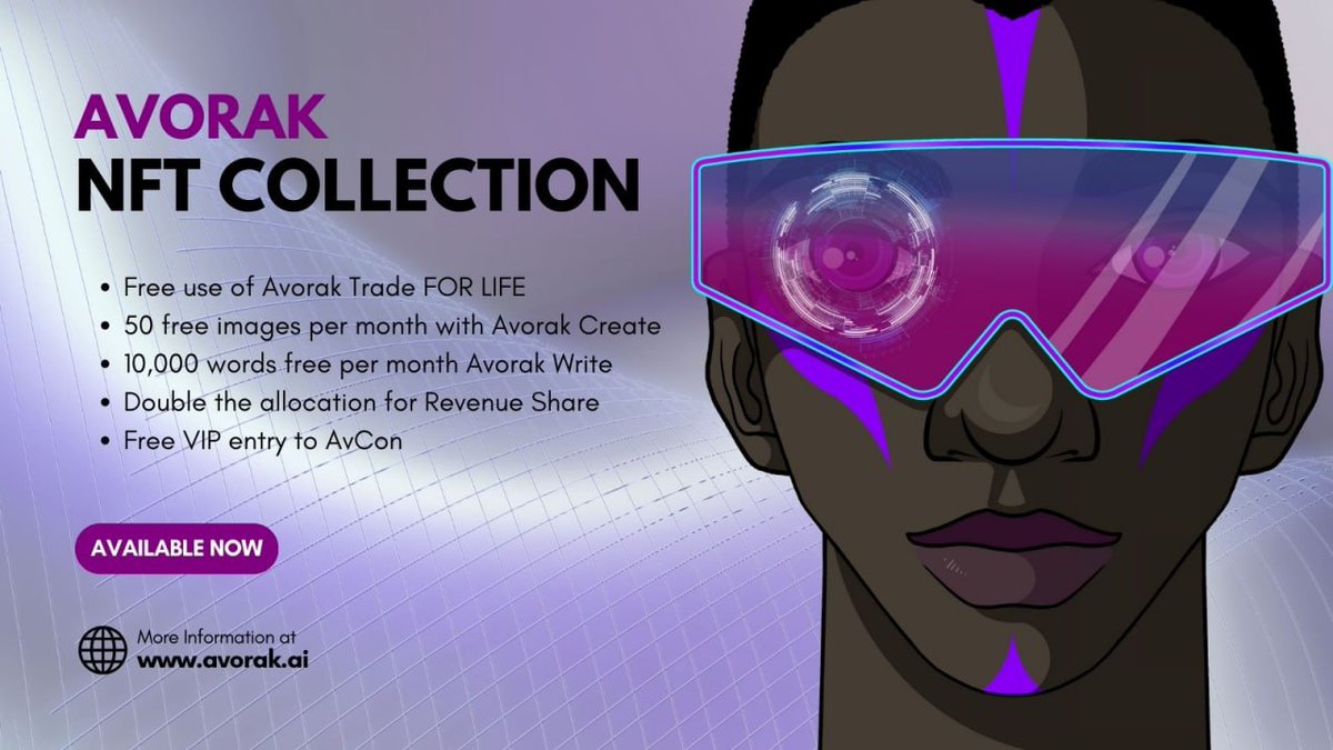 Avorak NFT Bonus Event 🖼️

To celebrate the release of our actual utility #NFT collection, #Avorak AI is holding a bonus event to help YOU get your hands on more #AVRK and the all-new #NFTs 🧪

Learn More 👇
avorakai.medium.com/avorak-ai-nft-…