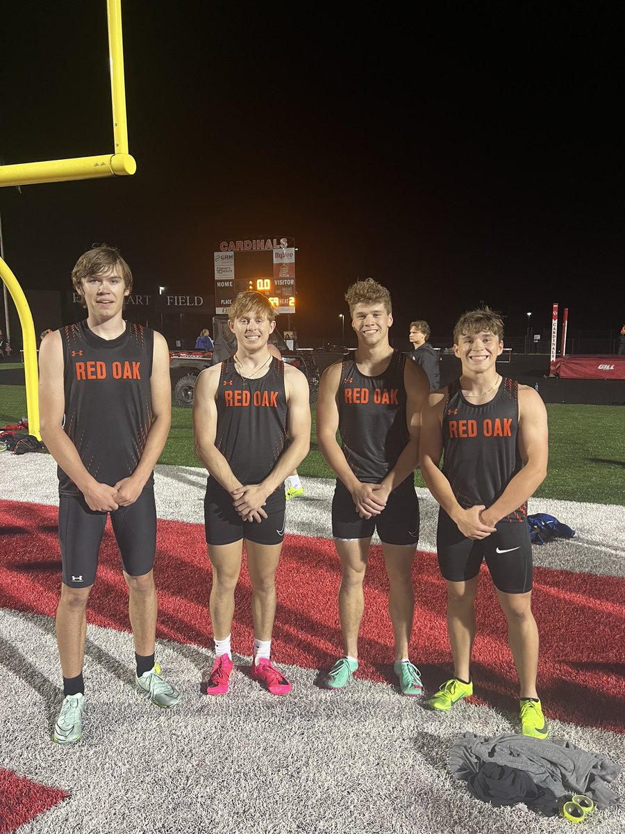 4x100 state bound! District champs!