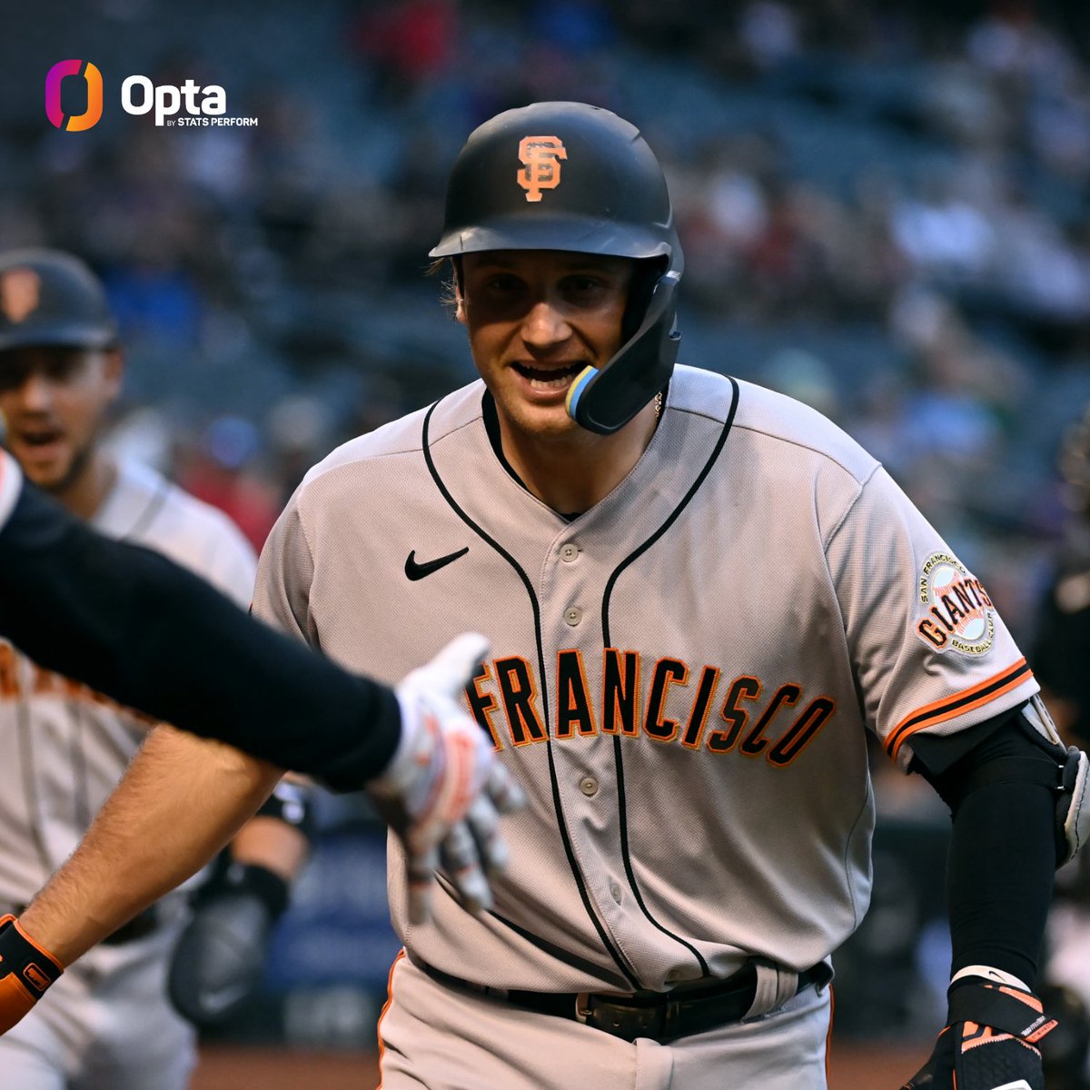 OptaSTATS's tweet photo. Casey Schmitt of the @SFGiants is the second MLB player to have at least 8 hits, 4 RBI and 4 runs scored over his first 3 career games (since RBI became an official stat in 1920).

The other is Joe DiMaggio. https://t.co/St6VWc3H1l
