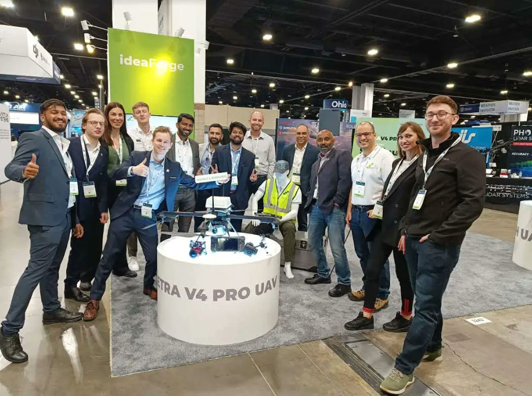 #IdeaForge Technology Limited launched its latest upgraded UAV " NETRA V4 PRO. It has a flight time of over 90 min, operational range of 10 miles, and can be used for a wide range of applications, including defence, public safety, emergency response and mapping.