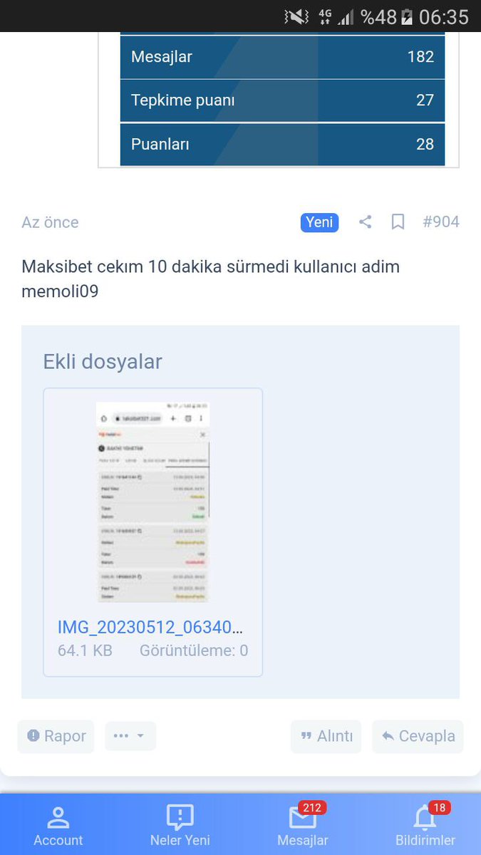 Kullanıcı adım: Memoli09
@MaksibetBonus 
Çekim paylaş bonusu talebi