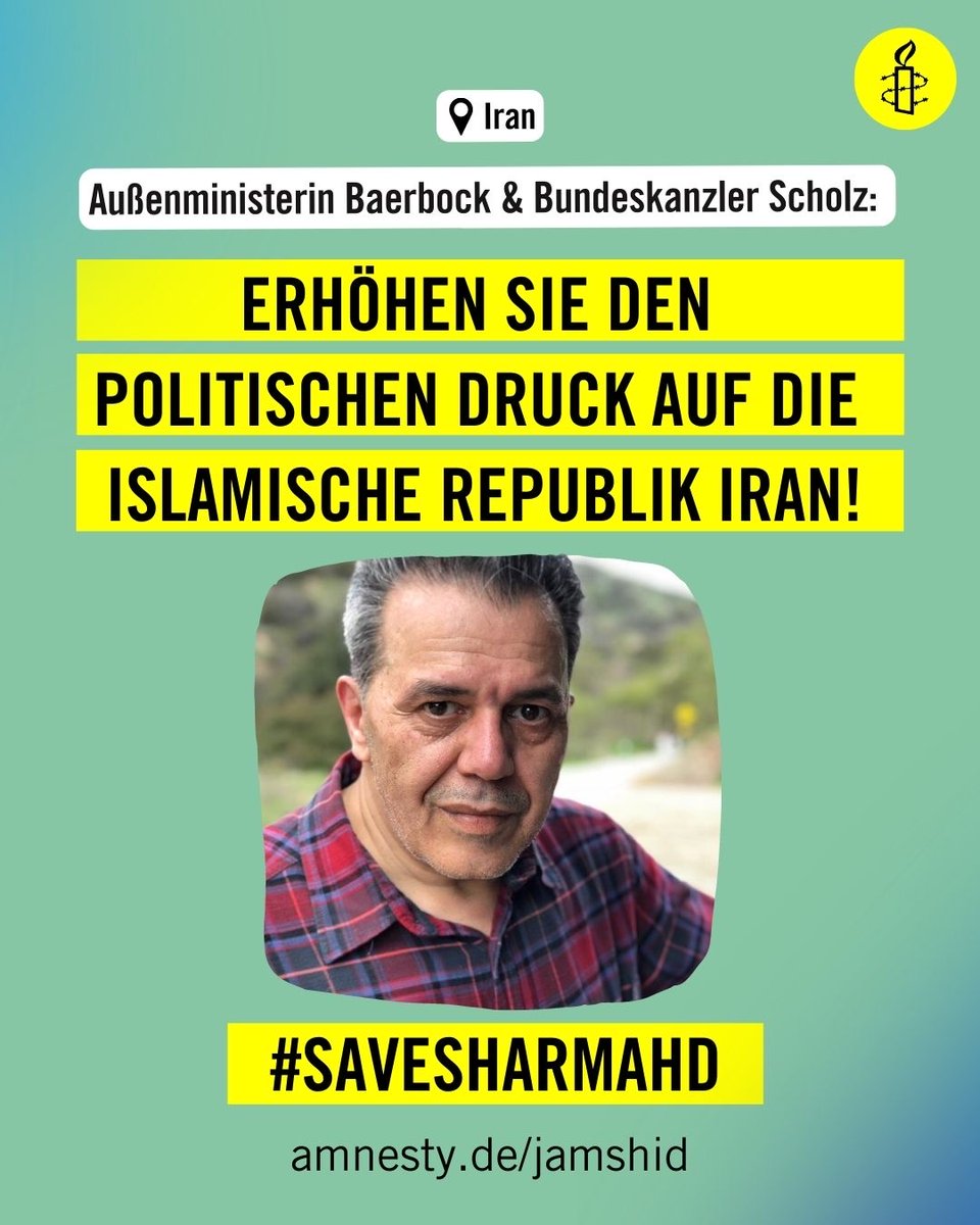 Unrecht, Rechtsbrüche, Geiselnahme &amp; Menschenrechtsverletzungen müssen als das benannt werden, was sie sind – und zwar öffentlich. @abaerbock &amp; @olafscholz: Erhöhen Sie den Druck auf die Islamische Republik #Iran! #SaveSharmahd