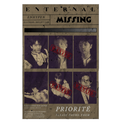 ofENTERNAL's tweet photo. Please help RT. 

ENTERNAL has come forward with some important news today. It seems that they are currently on the lookout for their missing members - Heeseung, Sunoo and Ni-Ki. https://t.co/HqVJf5Jk7x