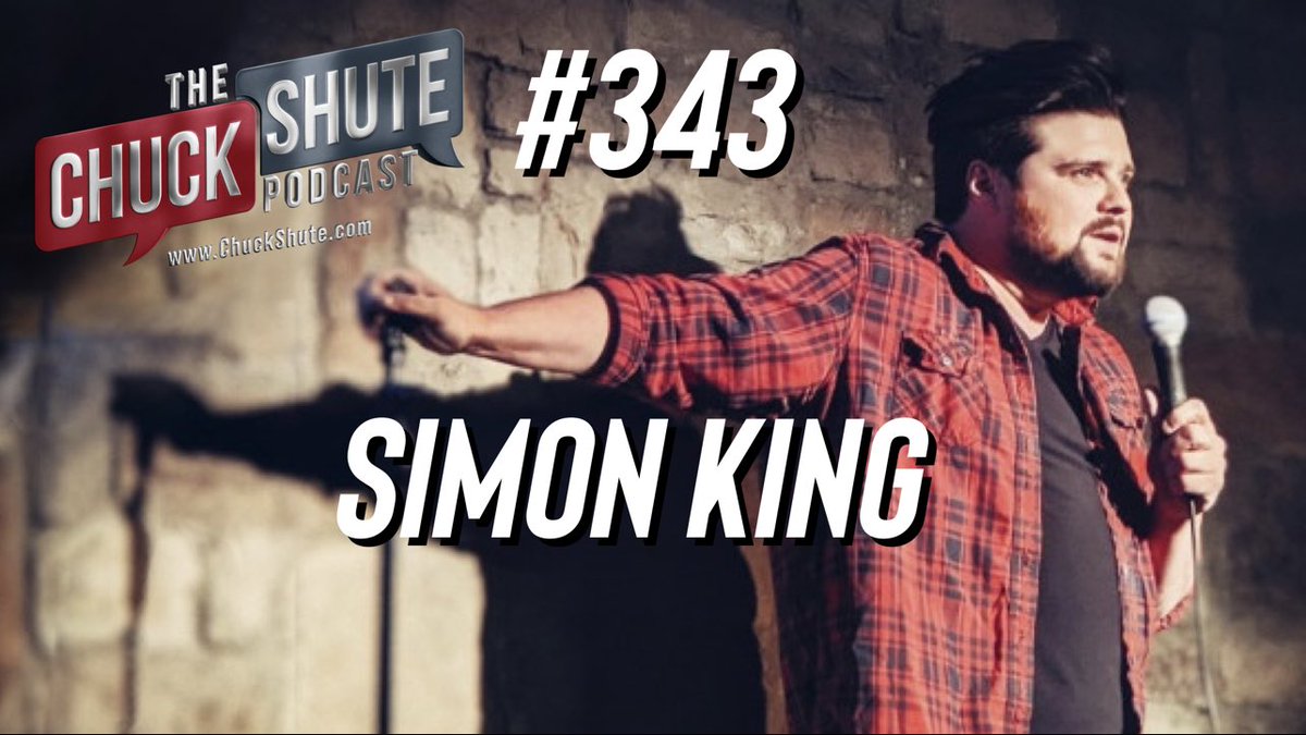 ChuckShute's tweet photo. Had a great chat with comedian/actor @Thisissimonking today. He has a great new special out on YouTube that is available now for free. We discuss the new special and his career in comedy, plus he shows me his @billburr impression!
https://t.co/mohcRaHY46
#SimonKing https://t.co/y1xFhLJEFA