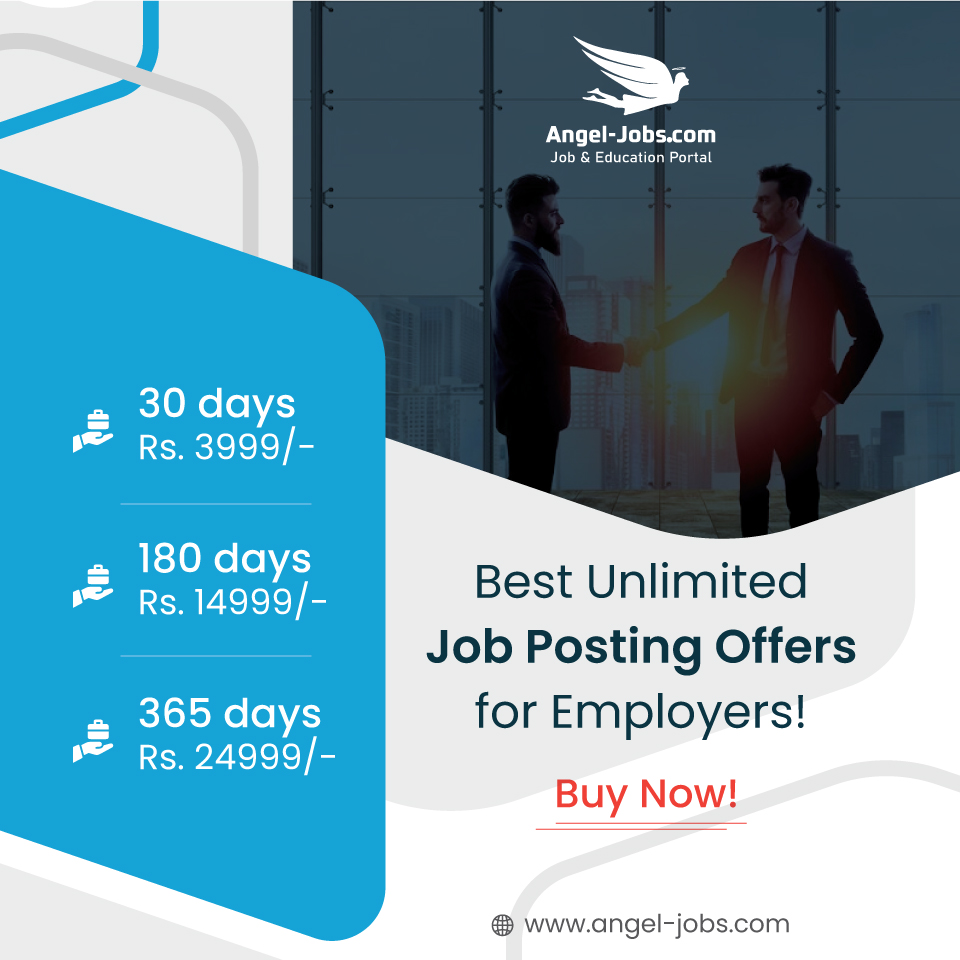 AngelJobsdotcom's tweet photo. Best Unlimited Job Posting Offers for Employers!  (
30 days – 3999/-) (180 days – 14999/-) (365 days – 24999/-) Buy now!  

Email us at: info@angel-jobs.com
Learn More: https://t.co/VGX5PWv4d5

#Jobseekers #jobsearch #civilengineeringjobs #jobopening #jobs2023 #constructionjobs https://t.co/MPnvHfLkfk