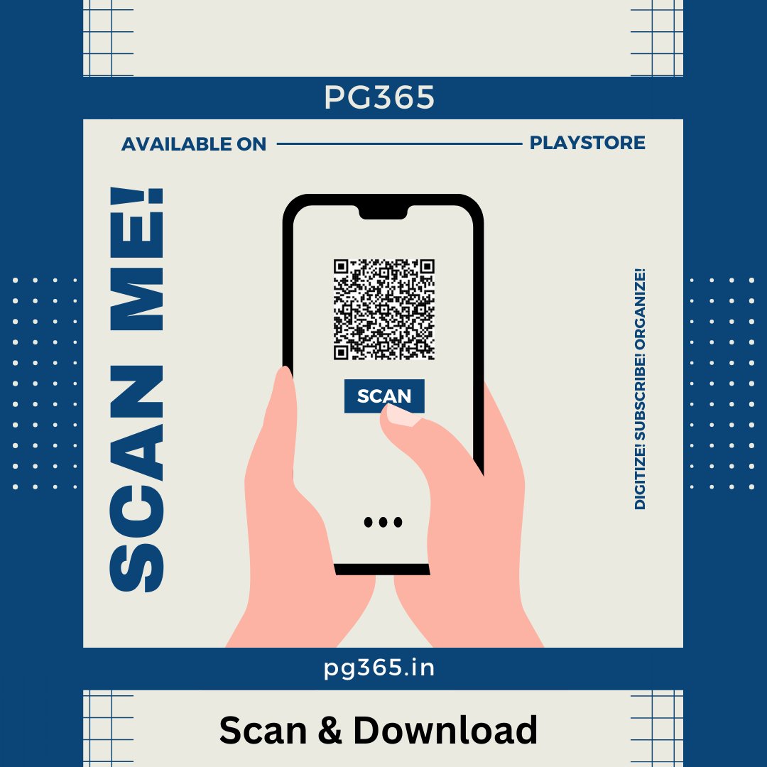 𝙎𝙘𝙖𝙣,𝘿𝙤𝙬𝙣𝙡𝙤𝙖𝙙, and 𝙎𝙞𝙢𝙥𝙡𝙞𝙛𝙮 Your Life 🙌with Our App.📳🈴

 #sacn #scanapp #playstore #download #register #login #availableonplaystore #digitizes #subscribe  #pgmanagemnt #pgsystem #pg #app #pgowners #onestopsolution #pgmanagemntapp #PG365