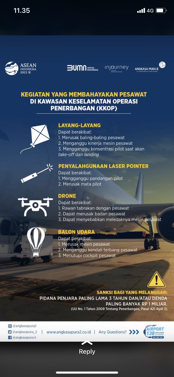 Depati Amir Airport tweet media