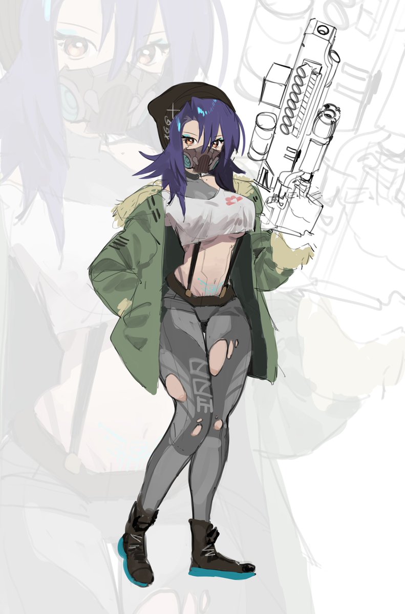「oc sketch for 」|ｒａｎｅブルーのイラスト