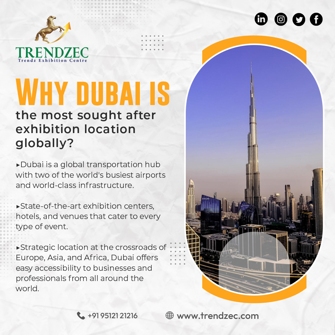 CentreTrendz's tweet image. &quot;If you want your business to be part of an exhibition that stands out from the rest, Dubai is the perfect destination for you&quot;

#DubaiExhibitions #GlobalBusinessHub #WorldClassInfrastructure #TrendzecDubai #TrendzExhibition #Dubai2023