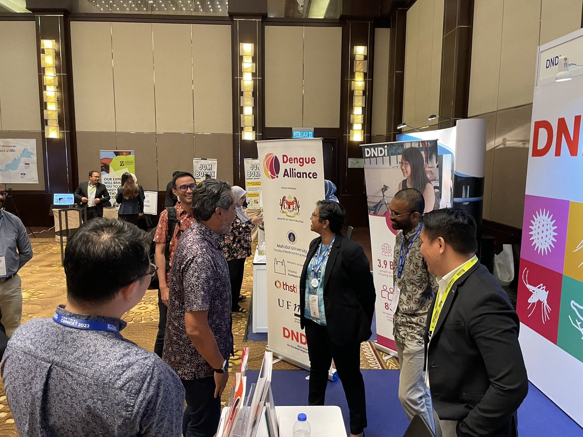 AiezatFadzell's tweet photo. Appreciate the visit, @Khairykj , to @DNDi booth at #CRMTrialConnect2023! Productive talks on expanding Dengue portfolio in 🇲🇾 &amp; the significance of point-of-care testing for patients. Collaboration for improved healthcare continues!

@JMP_DNDi @TilakbabuR @ClinicalRsrchMY https://t.co/DpzNTcke18
