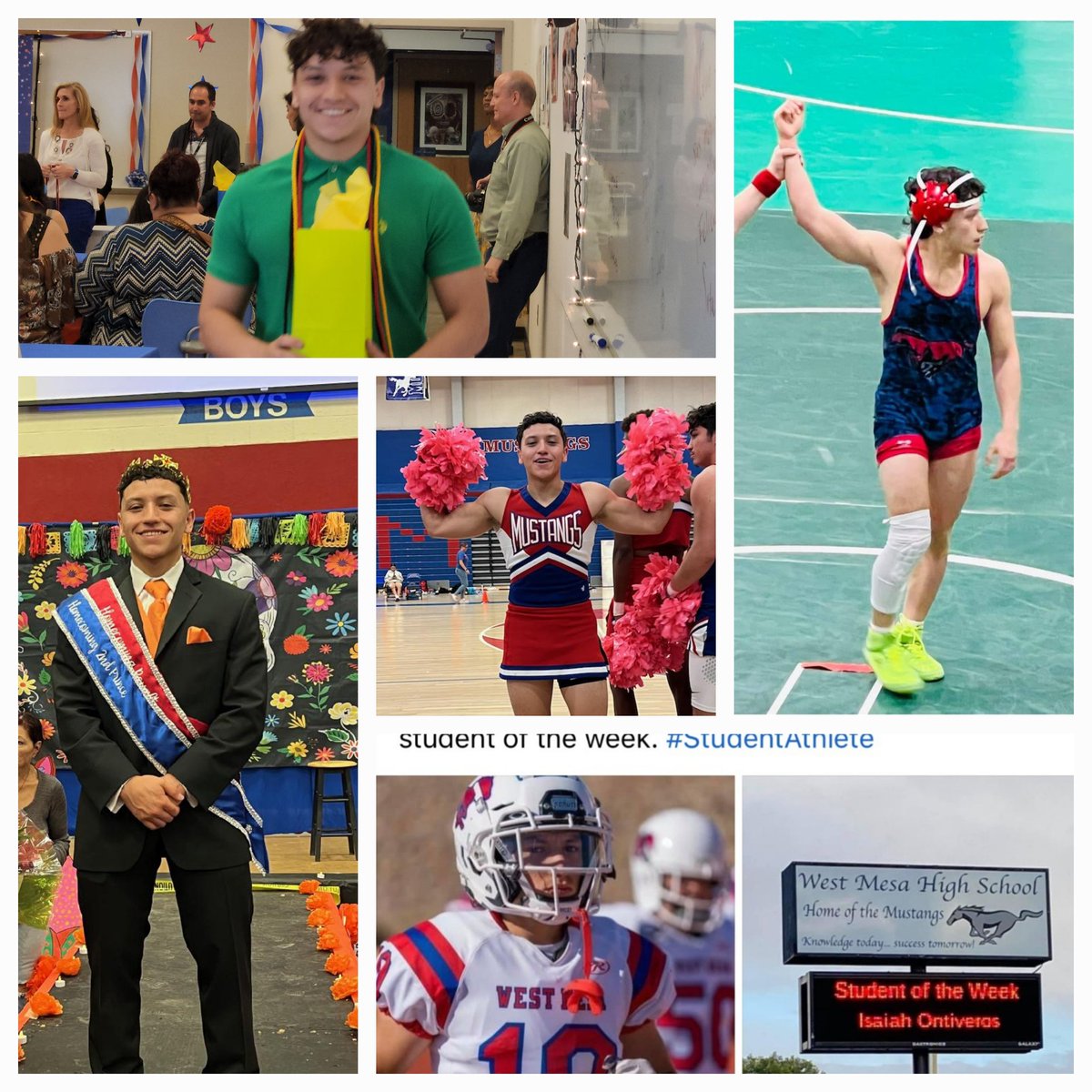 A very special young man from West Mesa High School. Valedictorian. Congrats, couldn't be more proud of you