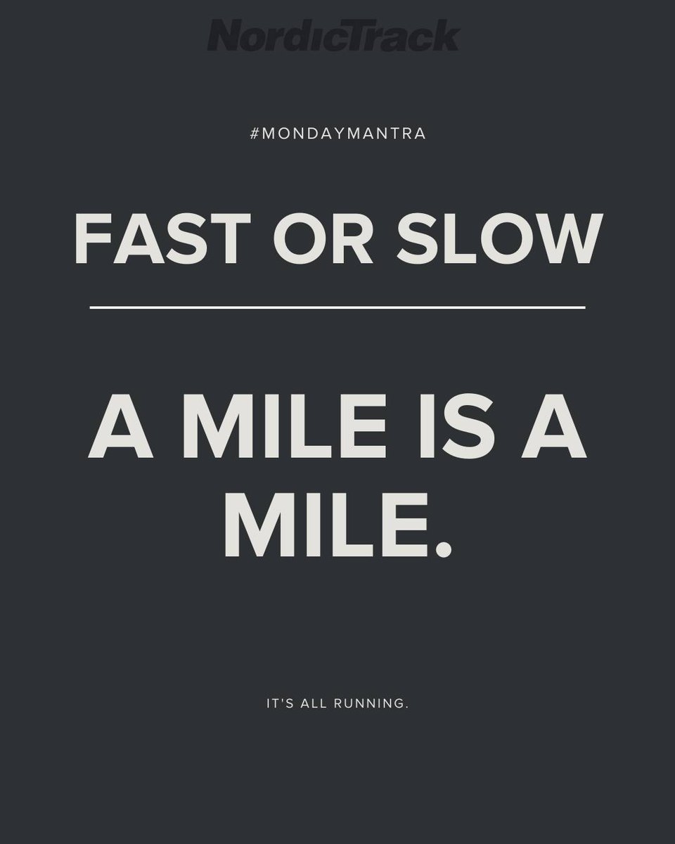 Running is running. We're all in this together. 👏

#NordicTrack #NordicTrackUK #iFIT #running #treadmill #workout #homegym #training #fitness #homefitness #cardio #strength #inclinetraining