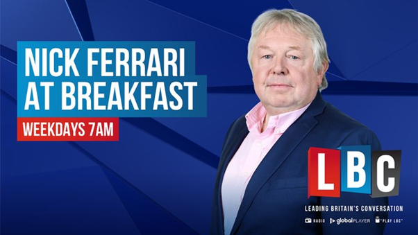 NickFerrariLBC's tweet photo. Morning,

On the show:
🏠Mortgage misery as interest rates rise to their highest level since 2008: NatWest Chair joins me
🚝Weekend rail walkouts: Rail Minister explains the ongoing strikes
😡Commons Clash: why the Speaker lost his rag in parliament yesterday

@LBC 0345 60 60 973 https://t.co/AY4ij2IC74
