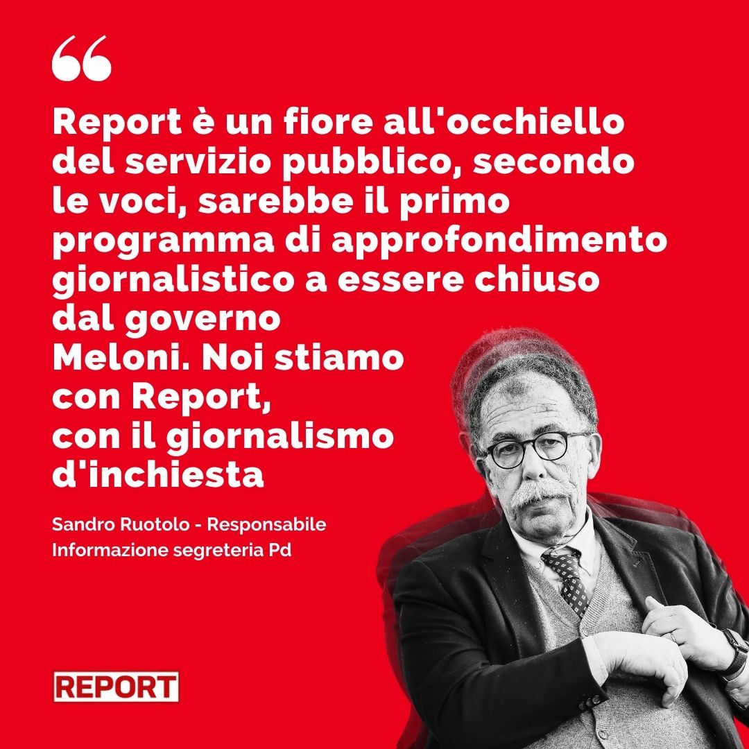🔴"La ricchezza della Rai è la molteplicità dell'offerta informativa. E' questo il pluralismo" afferma Sandro Ruotolo, responsabile Informazione della segreteria Pd. #Rai3 <a href="/sruotolo1/">Sandro Rotolo</a>