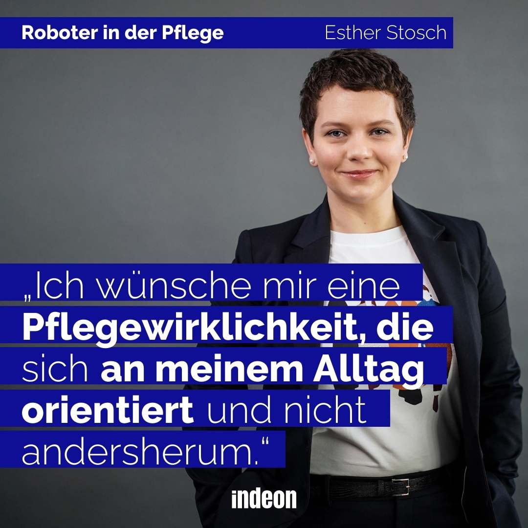 indeonmagazin (@indeonmagazin) on Twitter photo Die Krise in der Pflege ist unübersehbar! Können Roboter 🤖 und künstliche Intelligenz 🤓 helfen, eine menschenwürdige Zukunft zu ermöglichen? Was denkst du? Wie <a href="/estherstosch/">Esther Stosch</a> gerne gepflegt werden möchte, erfährst du in ihrem Kommentar: indeon.link/U4ud5
#TagderPflege Die Krise in der Pflege ist unübersehbar! Können Roboter 🤖 und künstliche Intelligenz 🤓 helfen, eine menschenwürdige Zukunft zu ermöglichen? Was denkst du? Wie <a href="/estherstosch/">Esther Stosch</a> gerne gepflegt werden möchte, erfährst du in ihrem Kommentar: indeon.link/U4ud5
#TagderPflege