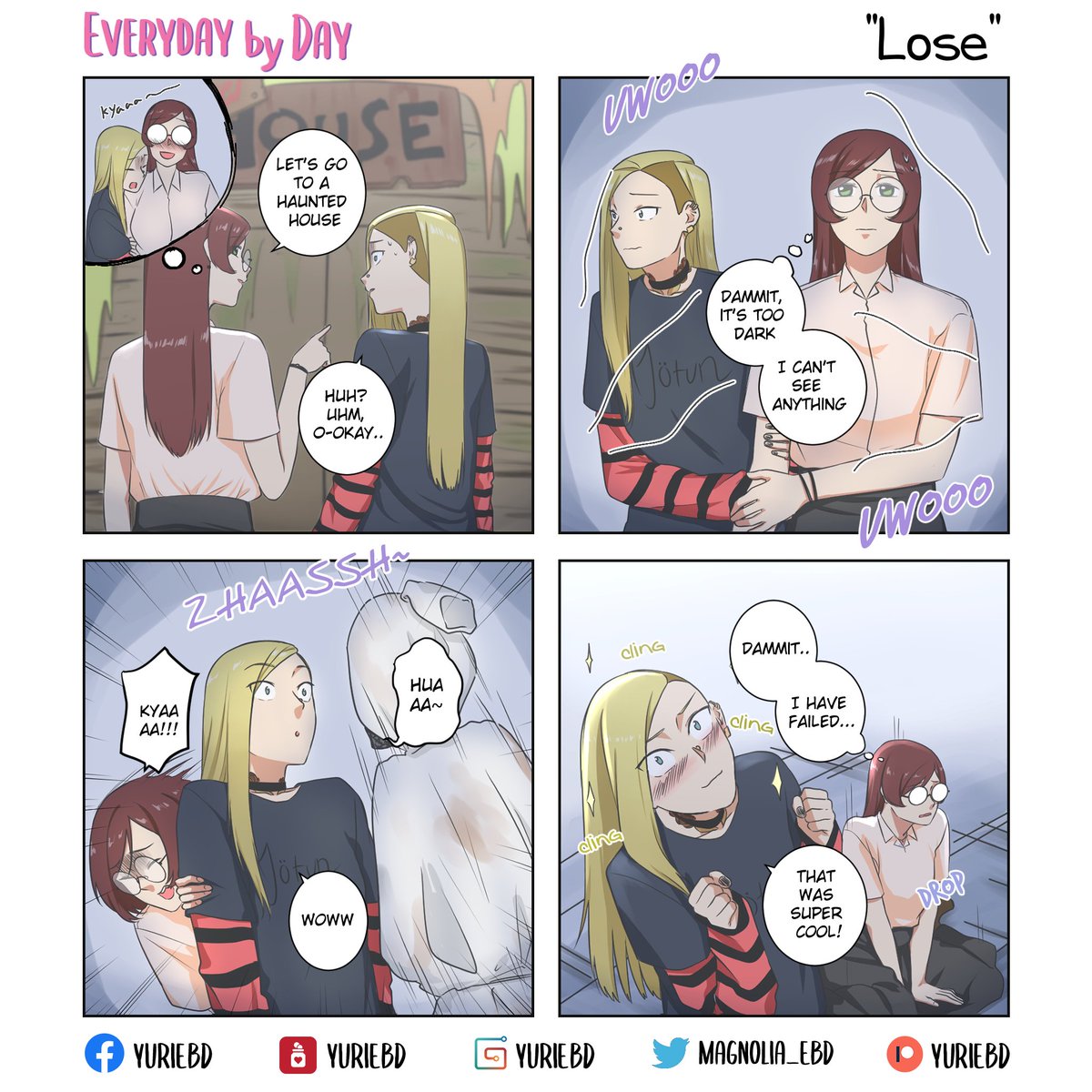 magnolia_ebd's tweet photo. Everyday by Day 4koma - Chap 052 "Lose"
Will Gisel get scared?! πβ¨οΈ
---
You can also subscribe our Patreon for the bonus content https://t.co/eH4435iStA
#EBD_gwen #EBD_gisel #EBD_wendy #magnolia #YuriEBD https://t.co/9gDjRtfyxA