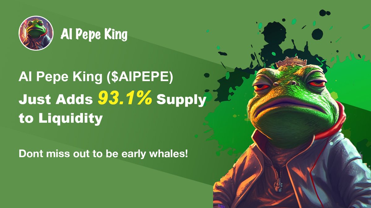 csr_solana's tweet photo. @okx List your favorite AI crypto coins 👇

1)  $AIPEPE
2) @AIPepeKing
3) AI PEPE KING https://t.co/jtJ2Zv5Cdp
