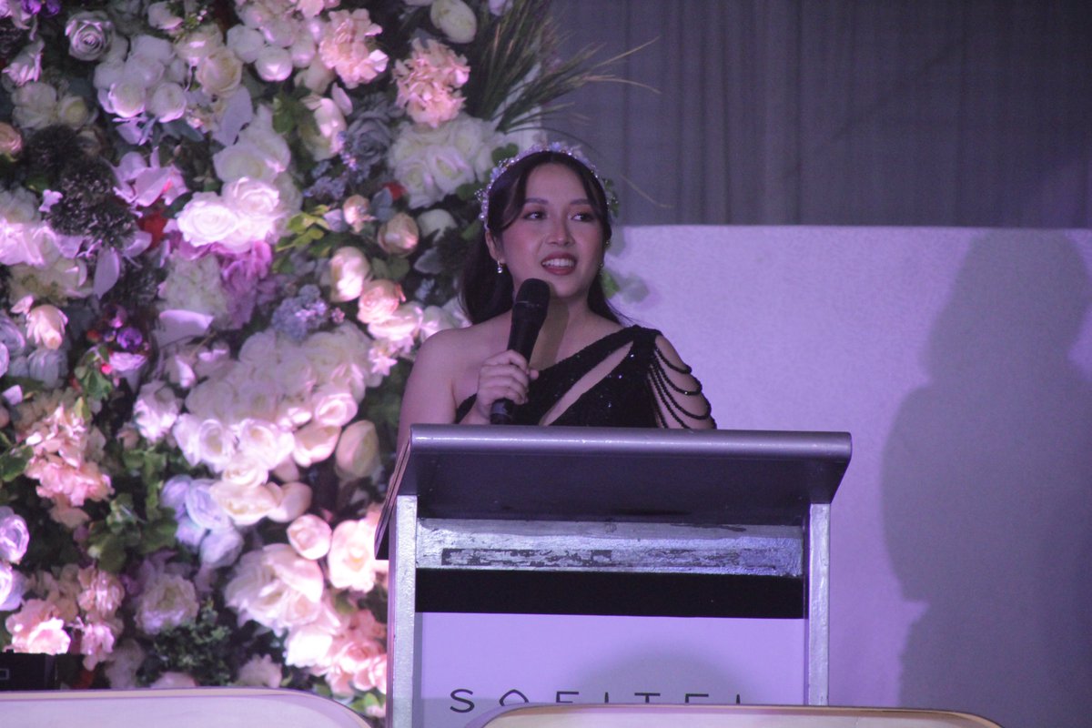 MapuaTNB's tweet photo. IN PHOTOS: Mapúa University Senior High School Principal Ms. Charlotte M. Monteiro gave her opening remarks to the attendees of the #MapuaSHSNight2023 at the Sofitel Philippine Plaza Manila, Harbor Garden Tent. https://t.co/IWtRevJoIk