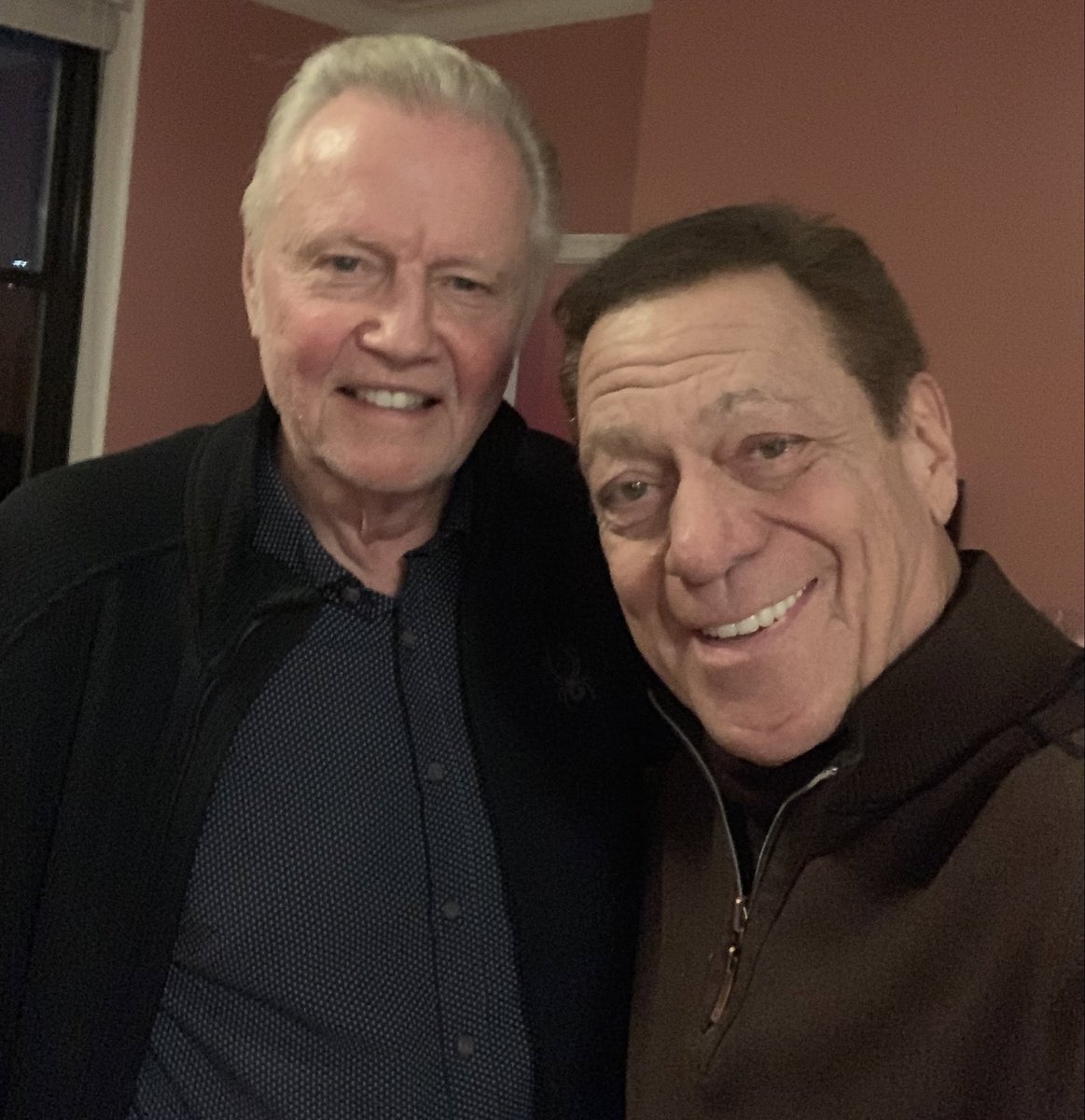 JrzyJoePiscopo's tweet photo. The incredible #JonVoight on @JoePiscopoShow today! #Respect https://t.co/Sc00cbyODC