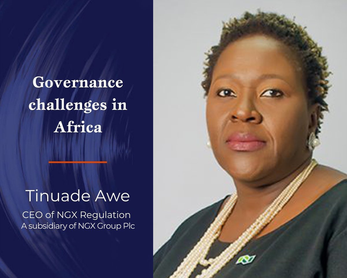 ngxgrp's tweet photo. CEO NGX Regulation Limited Ms. Tinuade Awe, recently featured on the Better Boards Podcast with Dr Sabine Dembkowski, Founder and Managing Partner of Better Boards. #NGXRegulation https://t.co/J20HHyVSje