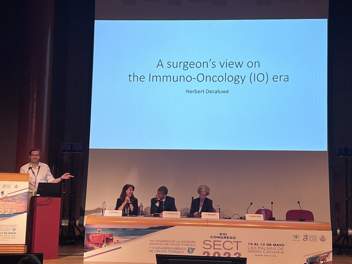 Dra_BelloIrene's tweet photo. Induction immunotherapy in #NSCLC session, new target of patients for surgery? @NReguart and @hdecaluwe give us lights and shadows #sect2023 @SECTtoracica https://t.co/bhjUHsbVqu