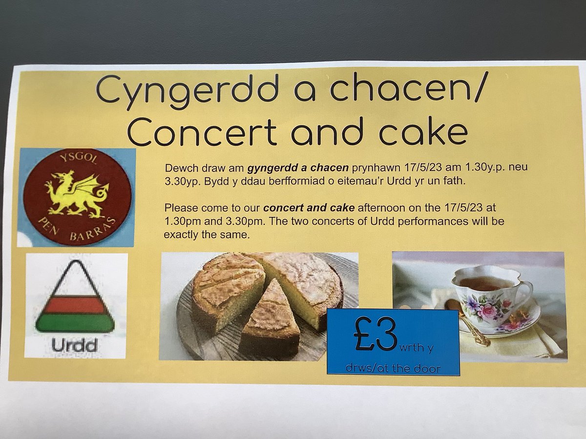 PenBarras's tweet photo. Cofiwch am y ddau sesiwn yma ddydd Mercher nesaf yn Neuadd yr ysgol! Dewch i wrando ar eitemau’r Urdd fydd yn mynd i Llanymddyfri! You are welcome to join us on Wednesday afternoon to enjoy the items that are going to the @EisteddfodUrdd at Llanymddyfri🏴󠁧󠁢󠁷󠁬󠁳󠁿🌟😊 https://t.co/n4rHWMNdS6