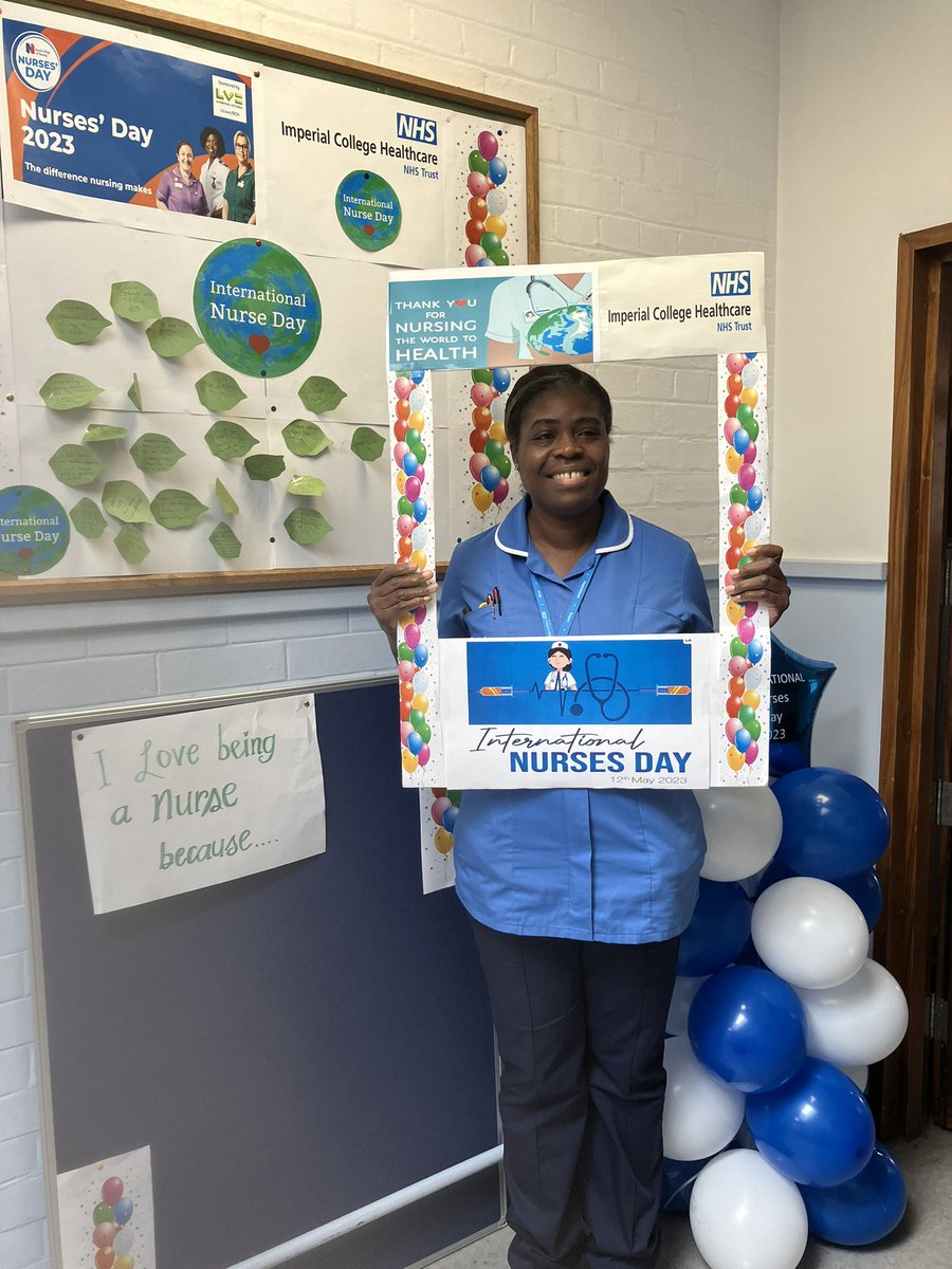 Celebrating #InternationalNursesDay_2023 with one of our fantastic @ImperialPeople Mercy from renal services!