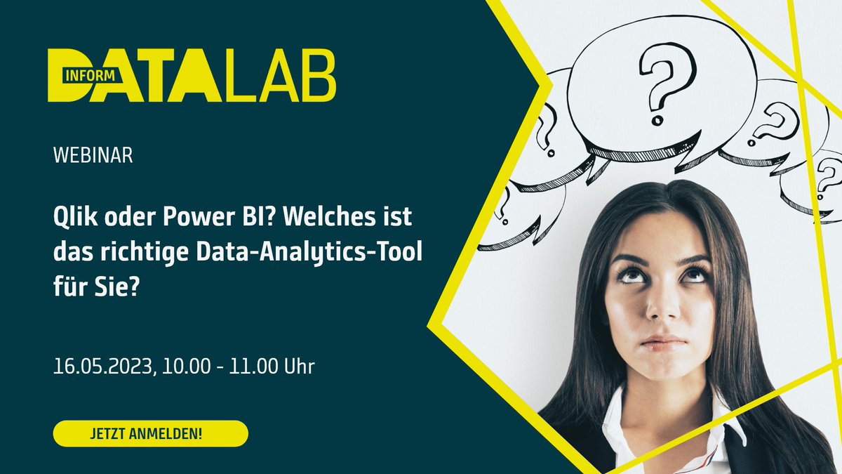 inform_datalab's tweet image. Qlik oder Power BI? Sind Sie auf der Suche nach dem richtigen Data Analytics-Tool für Ihr Unternehmen? Dann haben wir etwas für Sie!
Jetzt zum Webinar anmelden und das richtige Tool finden: hubs.la/Q01PG8JP0
#qlik #powerbi #toolvergleich #webinar #datadriven
