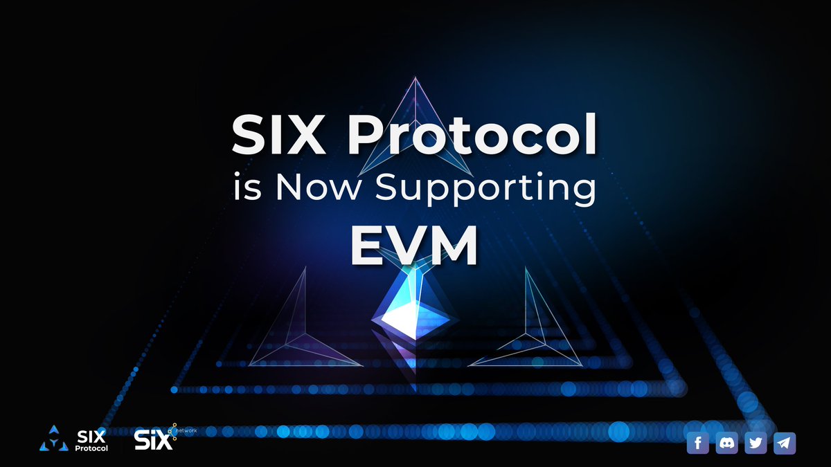 theSIXnetwork's tweet image. Here&apos;s an Essential Insight - SIX Protocol is Now Supporting EVM! 
.
SIX Protocol enhances its capabilities for DApp development, seamlessly bridging digital assets across diverse blockchains. 🌍💪
.
Read full announcement: bit.ly/3psWMdH
#SIXNetwork #SIXProtocol