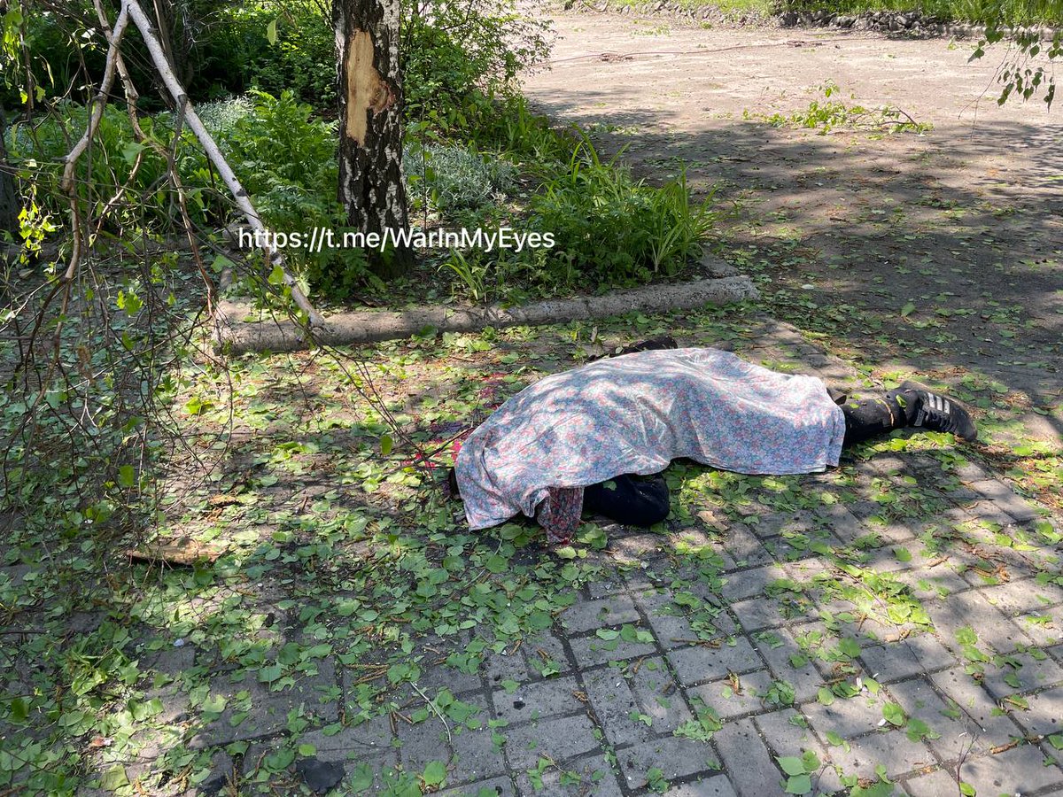 Russian_Sub's tweet photo. Another civilian killed by #Ukraine shelling of Donetsk. Payed by #EU and #US. #NATORUSSIAWAR https://t.co/OsN5BZefTy