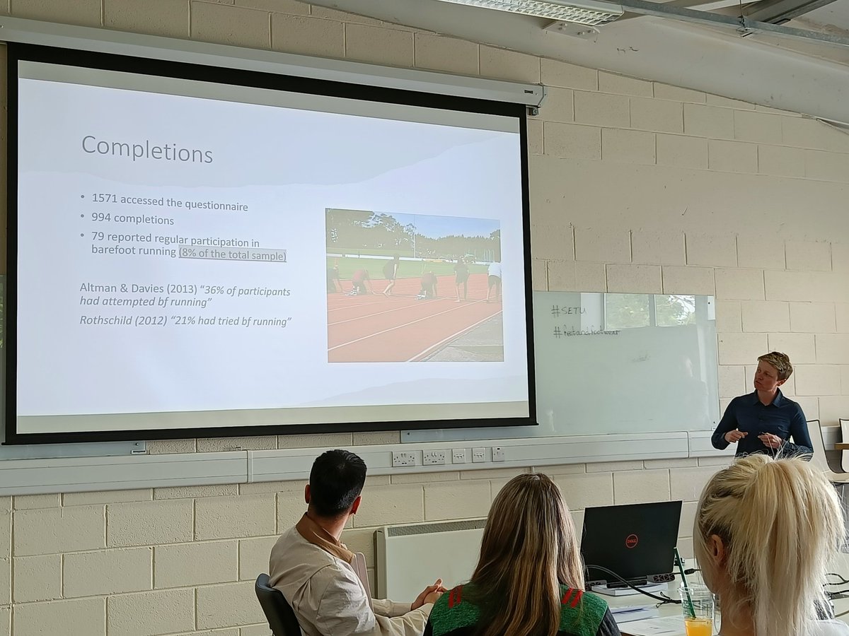 Kristian Jocher (@krisjocher) on Twitter photo @cassielouoddy Giving us the low down on Running Related Injuries in Barefoot and Traditional Shod Runners <a href="/SETU_Research/">SETU_Research, Innovation and Impact</a> <a href="/peterfrancis_ie/">Peter Francis</a> <a href="/SETU_CWScience/">SETUCarlowScienceandhealth</a> <a href="/healthcore_SETU/">SETU healthCORE</a> #SETU #feetandfootwear @cassielouoddy Giving us the low down on Running Related Injuries in Barefoot and Traditional Shod Runners <a href="/SETU_Research/">SETU_Research, Innovation and Impact</a> <a href="/peterfrancis_ie/">Peter Francis</a> <a href="/SETU_CWScience/">SETUCarlowScienceandhealth</a> <a href="/healthcore_SETU/">SETU healthCORE</a> #SETU #feetandfootwear