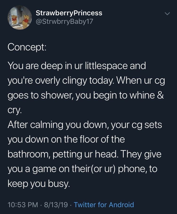 tbdlskitbb's tweet photo. Yes plsss wish i had sumone like this 🥺🍼😫😁😢🧷💖   #tbdl #abdl #teenbaby #diaperboy #cgl #lookingforcg #adultbaby #little #littlespace #forcedtbdl #forcedregression #ageplayboy #ageplaylittle #ageplay https://t.co/dRjVKTrRy4