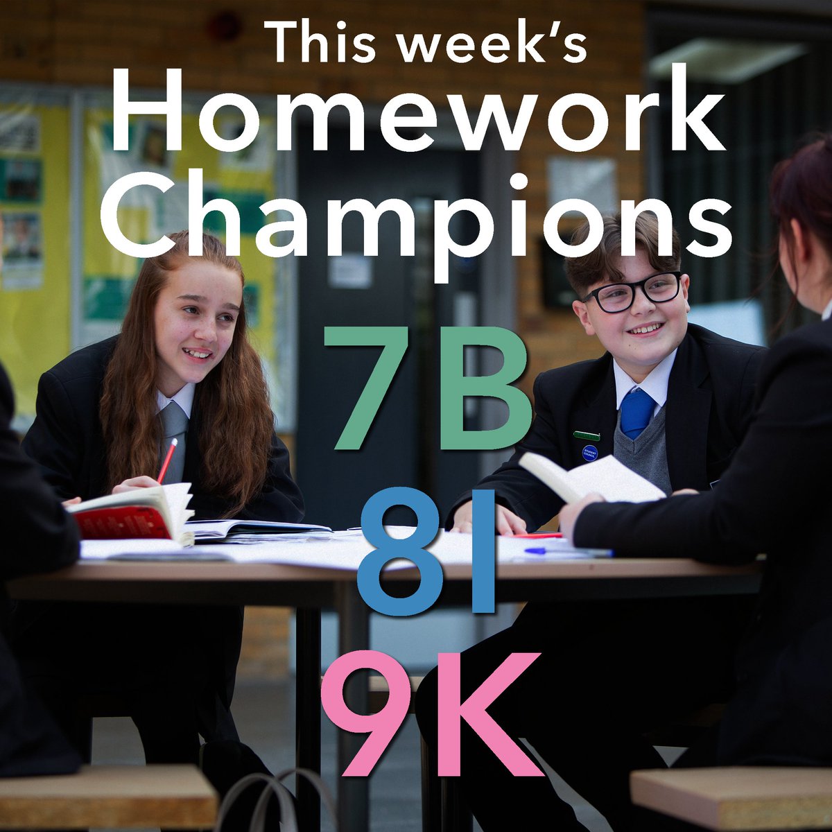 🎉Congratulations to this week's Homework Champions!

#DoWhatMattersMost