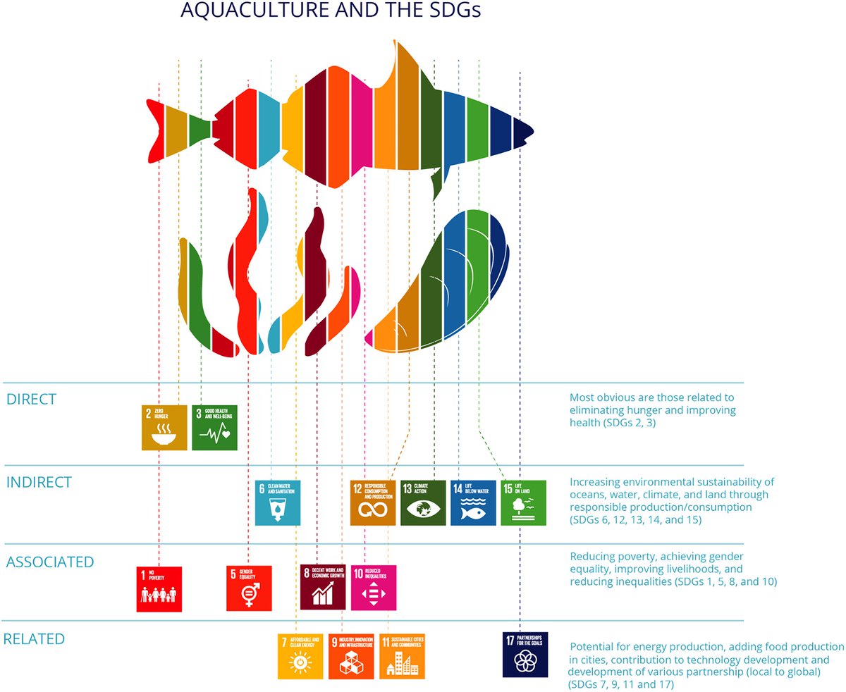 💡There is a need for better integration of #aquaculture in global #foodsystems dialogue for #SDGs.

A new paper delineates its unique contributions compared to other food systems, co-authored by @WorldFishCenter @sthlmresilience @IoAStirling & others. 👉doi.org/10.1111/jwas.1…