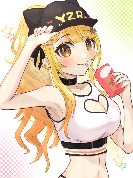 今日は #アセロラの日 これはアセロラ補給中の夜空メルちゃん#メルArt 