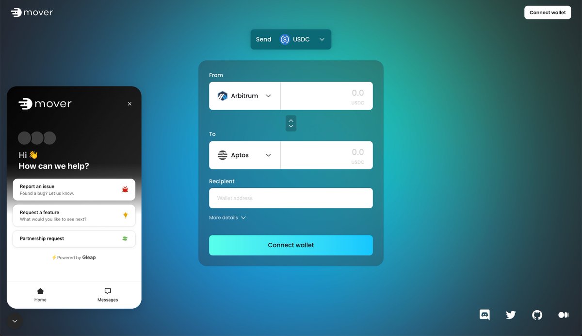 We are working towards a more user-friendly bridging experience!!  

We now have a small supporter at our interface 💬  

Try it now!⤵️ 
app.mov3r.xyz