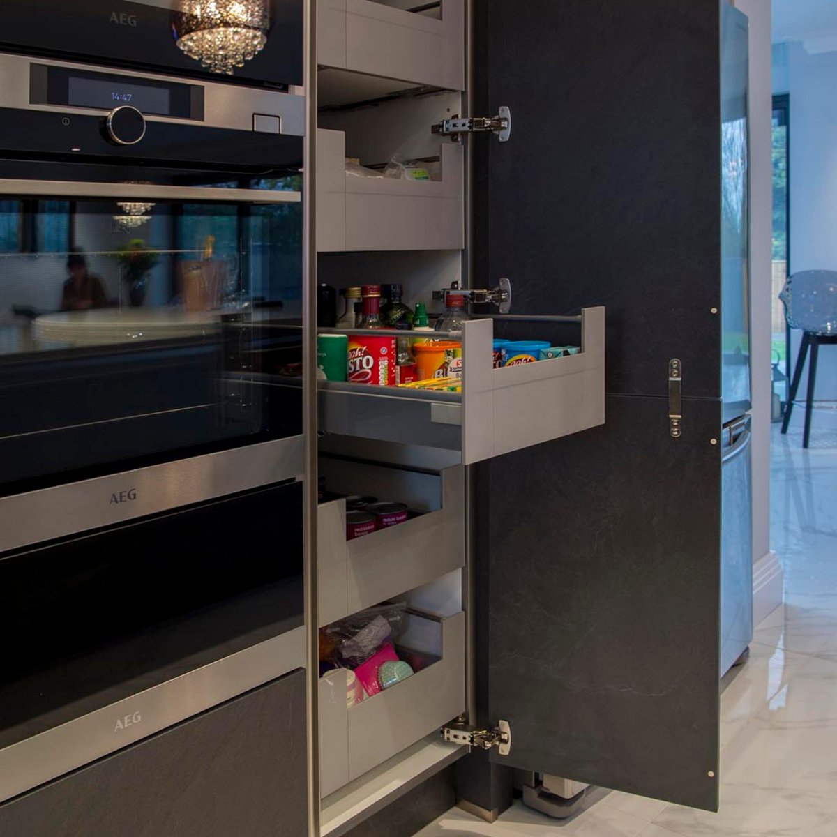 When planning any successful kitchen layout factoring in enough storage space to keep clutter out of sight is key to making your kitchen work.

Get in touch with our team for a free design consultation and explore all of the storage options available

prestonskitchens.co.uk