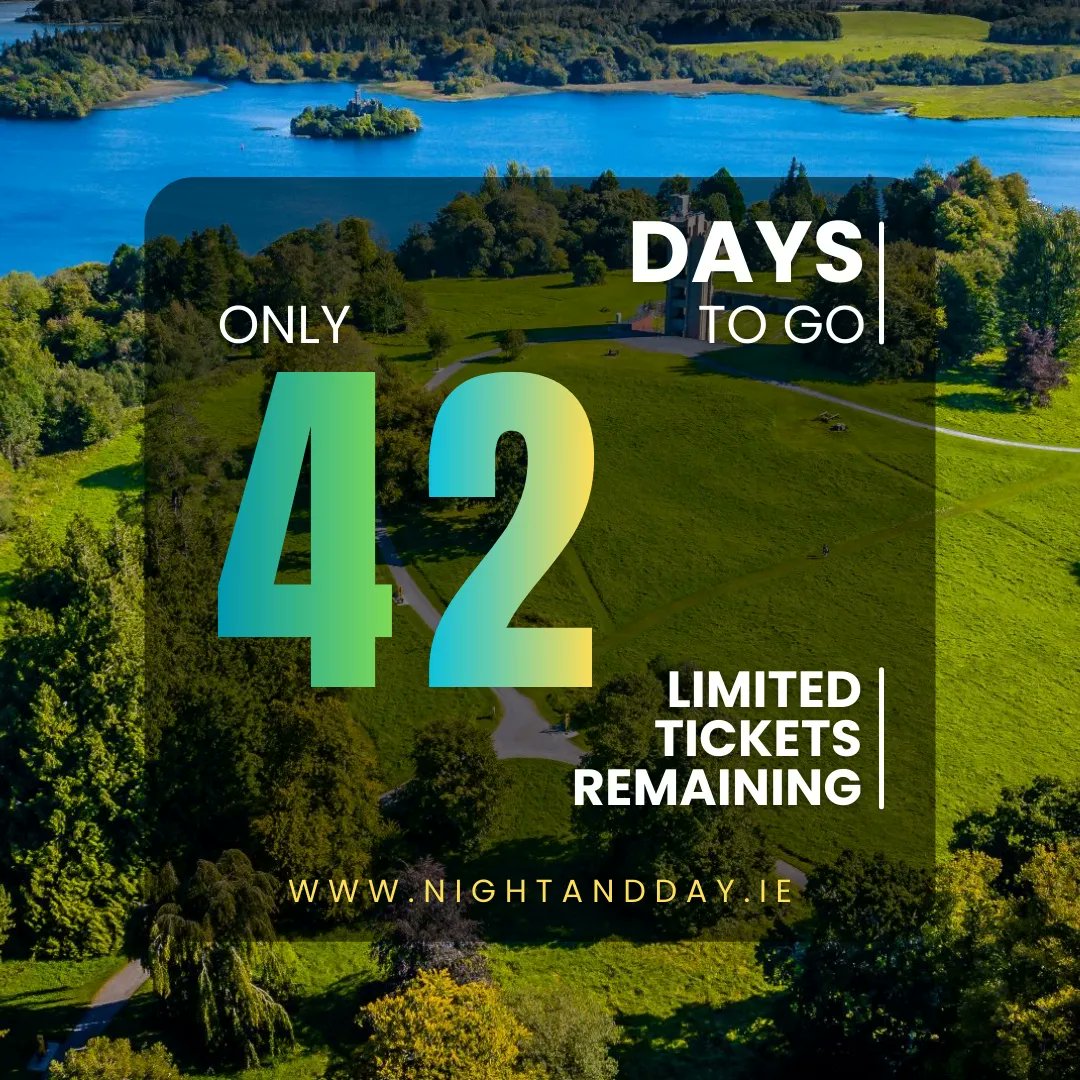 Just 42 days until Night and Day 😍 We can't wait to welcome you to @loughkeyforestp for a musical adventure 🌑☀️ nightandday.ie/tickets