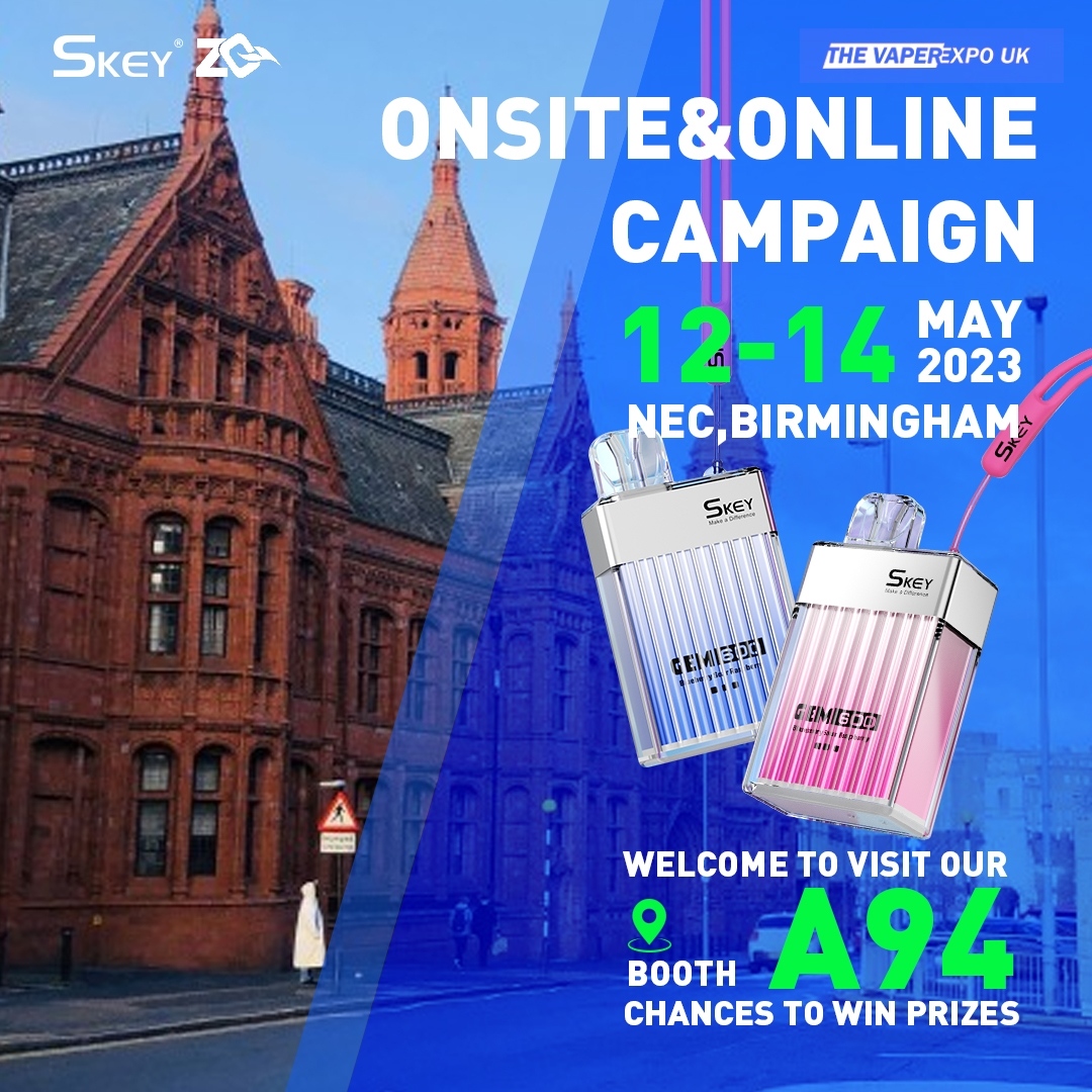 🥳THE VAPEREXPO UK 2023🥳
👉️CHANCES TO WIN PRIZES
⏲️12-14, MAY, 2023

More campaign information is announced on FB Page - Skeycig

Check Here 👉l8r.it/kSmE

#zq #ecig #vapelife #vapelove #vaping #vapecommunity #vapefam #vaperexpouk #thevaperexpouk