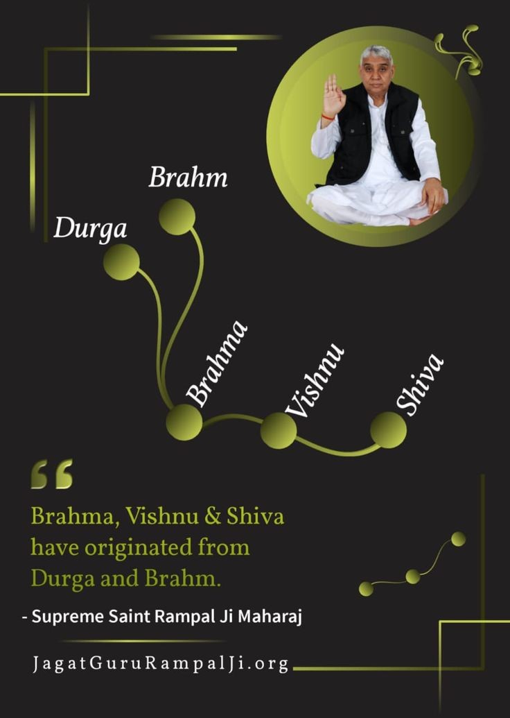 Spiritualmkumar's tweet photo. #GodmorningFriday
Bramha, Vishnu &amp; shiva have originated from Durga and Brahm.

-Supreme Saint Rampal Ji Maharaj ji
#SantRampaljiQuotes
@SaintRampalJiM @SatlokAshram 
@SatlokChannel https://t.co/ZzPQJJqRiG