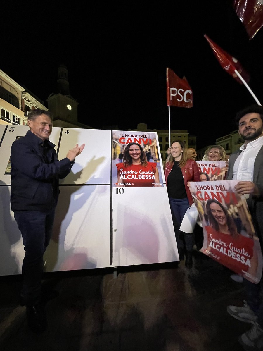 pscreus's tweet photo. ❤️ Comencem la campanya electoral més important de la història. 15 dies en els quals tornarem a recórrer tots els barris de #Reus per explicar el nostre projecte. Carrer a carrer, plaça a plaça, persona a persona. Entre tots i totes farem realitat el canvi que Reus necessita https://t.co/3UZOrN4KPR